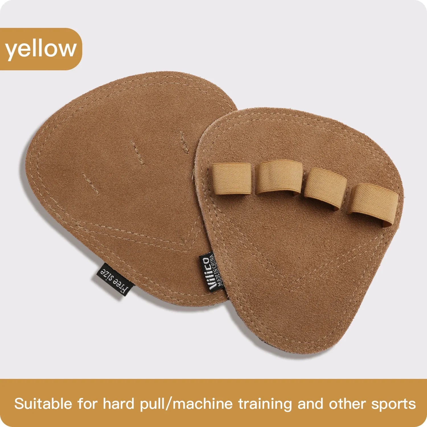 Powerlifting Gym Gloves | Breathable Weightlifting Gloves with Leather Palm Guard for Men and Women