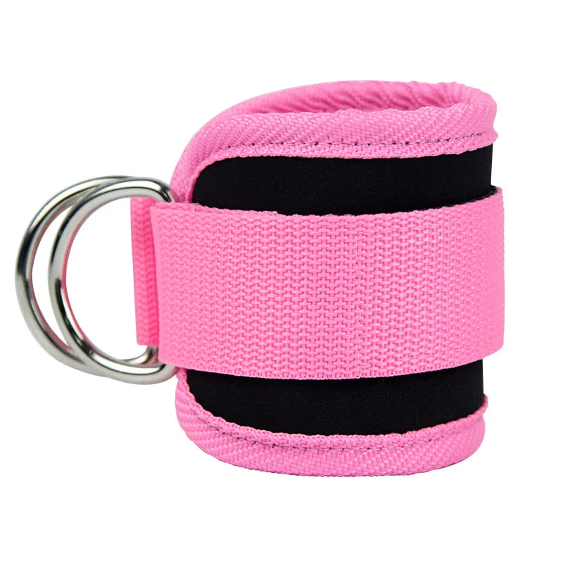 Gym Ankle Straps | Adjustable Double D-Ring Cuffs for Leg Training and Cable Machines