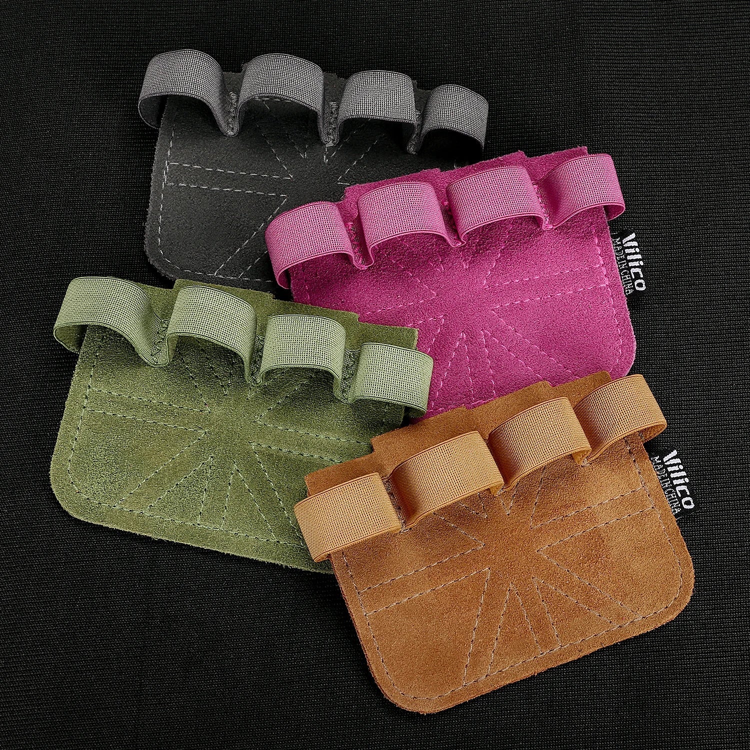 Powerlifting Gym Gloves | Breathable Weightlifting Gloves with Leather Palm Guard for Men and Women