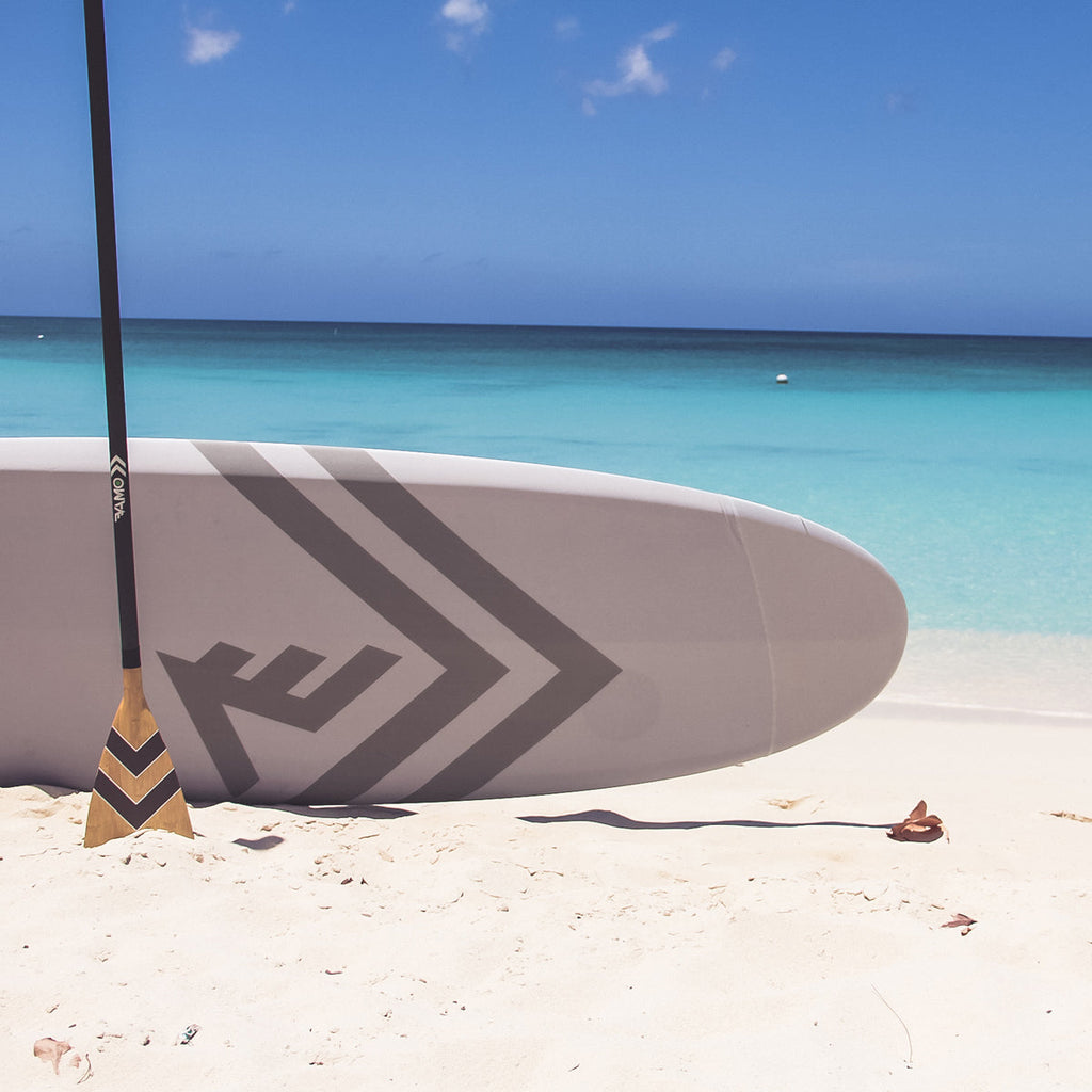 Carbon-Fiberglass Adjustable Paddle with ABS Edge  - Bamboo